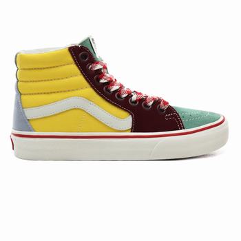 Vans Frayed Laces Sk8-Hi - Naisten Korkeavartiset tennarit - Creme De Menthe/Marshmallow